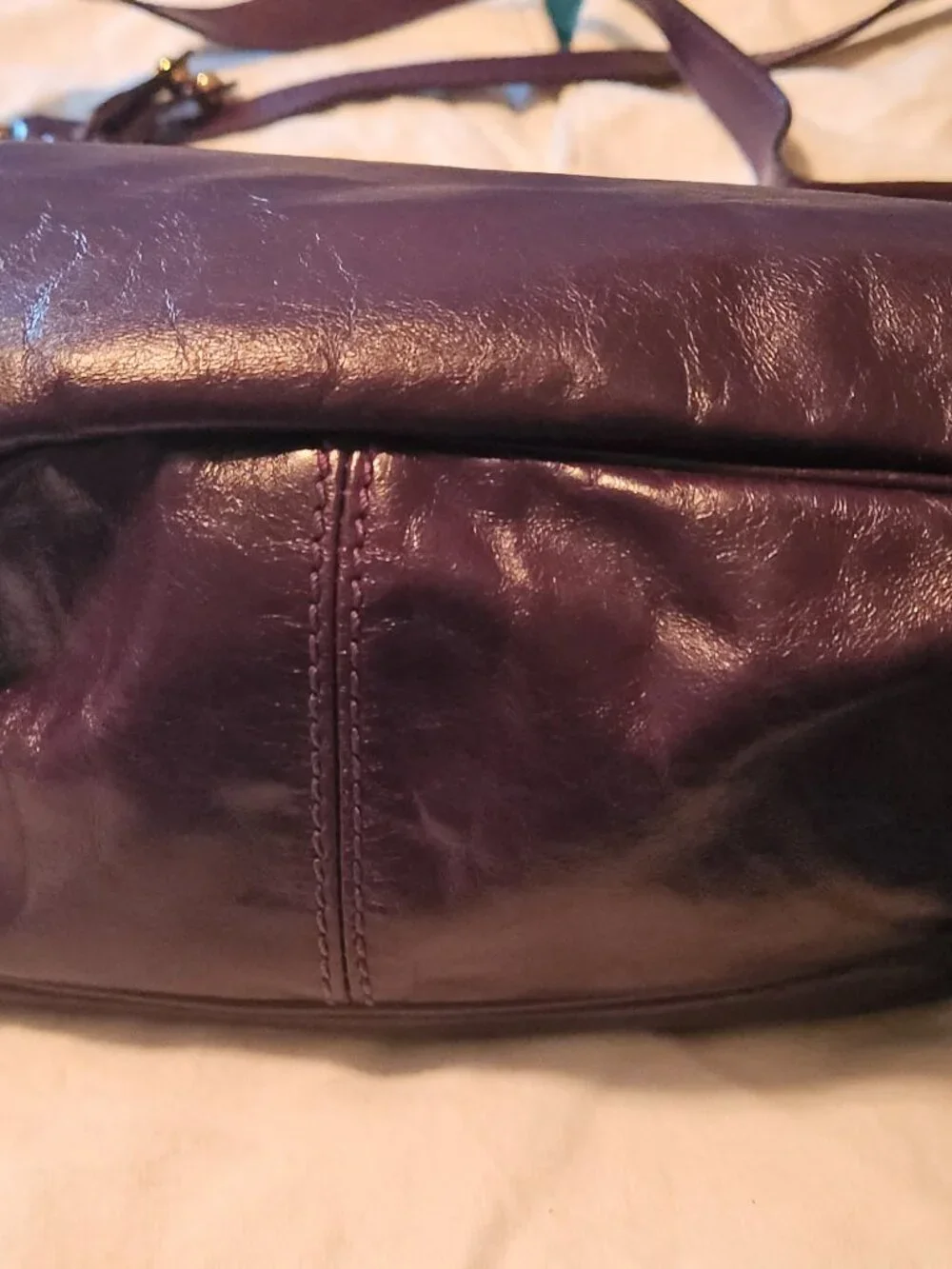 Marc Jacobs New York Leather Purple Hobo